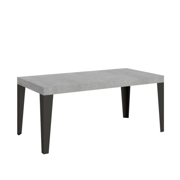 Tavolo allungabile 180/284x90 cm Flame cemento gambe antracite