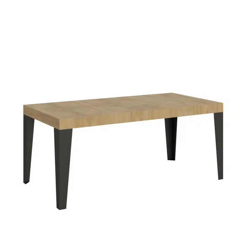Tavolo allungabile 200/304x90 cm Flame quercia natura gambe antracite - foto 1
