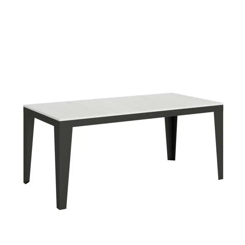 Tavolo allungabile 180/284x90 cm Flame Evolution bianco frassino telaio e gambe antracite - foto 1