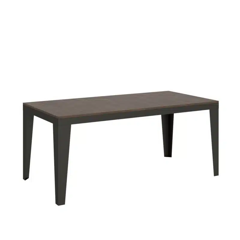 Tavolo allungabile 180/284x90 cm Flame Evolution noce telaio e gambe antracite - foto 1