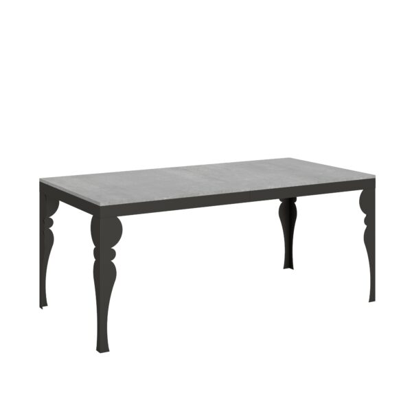 Tavolo allungabile 180/284x90 cm Paxon Evolution cemento telaio e gambe antracite
