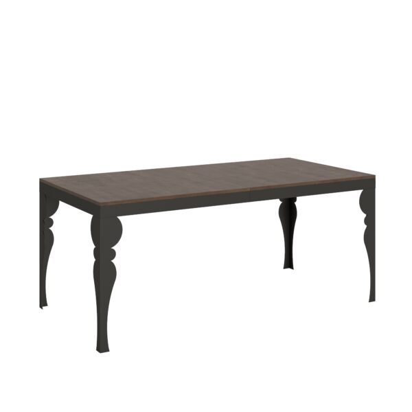 Tavolo allungabile 180/284x90 cm Paxon Evolution noce telaio e gambe antracite
