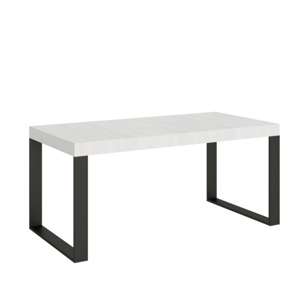 Tavolo allungabile 200/304x90 cm Tecno bianco frassino gambe antracite