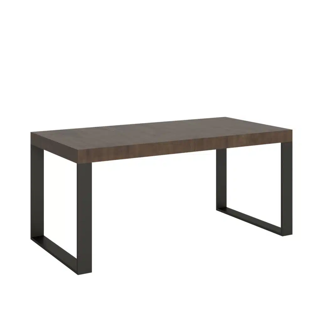 Tavolo allungabile 200/304x90 cm Tecno noce gambe antracite - foto 1