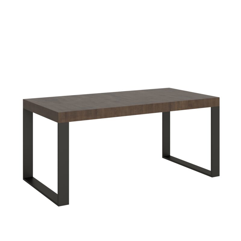 Tavolo allungabile 200/304x90 cm Tecno noce gambe antracite