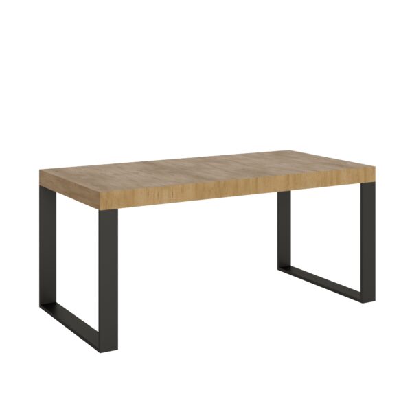 Tavolo allungabile 200/304x90 cm Tecno quercia natura gambe antracite