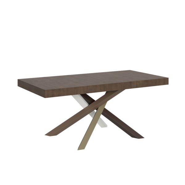 Tavolo allungabile 180/284x90 cm Volantis noce gambe multicolore 4/C