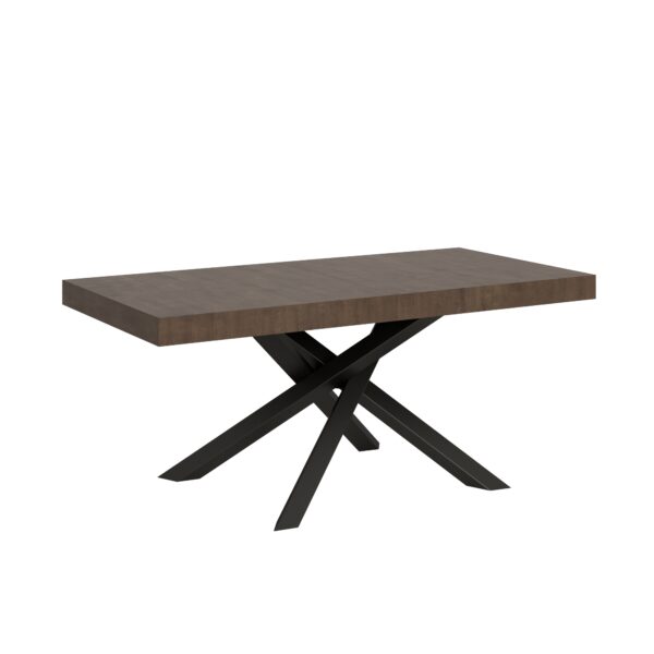 Tavolo allungabile 180/284x90 cm Volantis noce gambe antracite