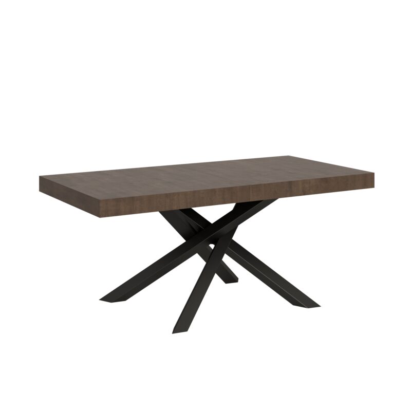 Tavolo allungabile 180/284x90 cm Volantis noce gambe antracite