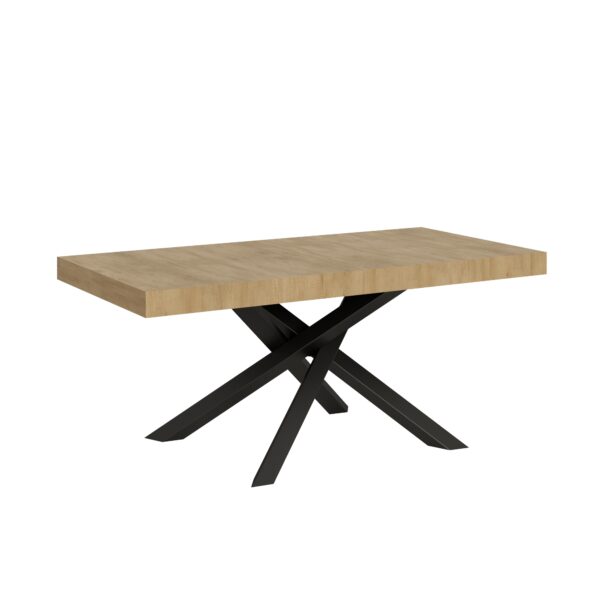 Tavolo allungabile 180/284x90 cm Volantis quercia natura gambe antracite
