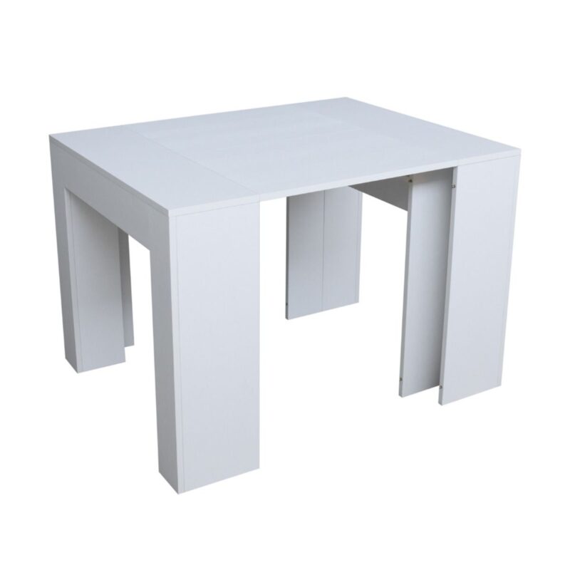 Consolle allungabile 90x49/307 cm Extra bianco frassino allunghe interne - immagine 7