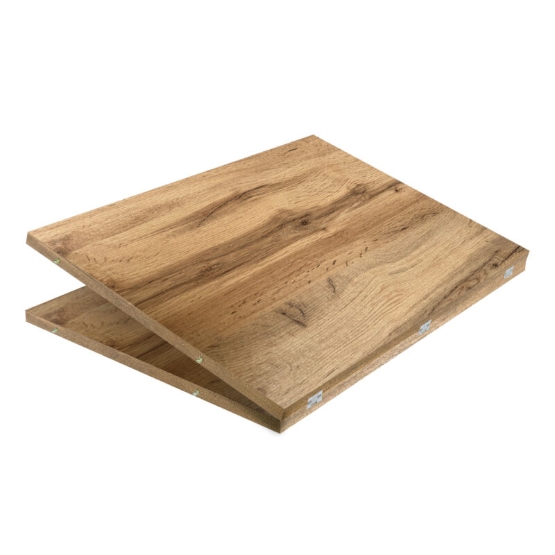 Consolle allungabile 90x49/307 cm Extra quercia natura allunghe interne - immagine 5