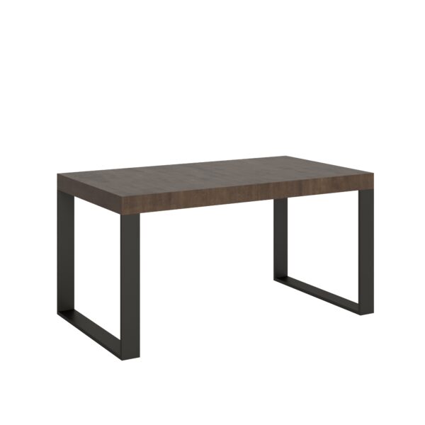 Tavolo allungabile 160/264x90 cm Tecno Premium noce gambe antracite