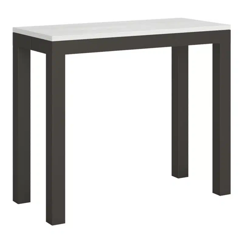 Consolle allungabile 90x40/196 cm Everyday Small Evolution bianco frassino - foto 1