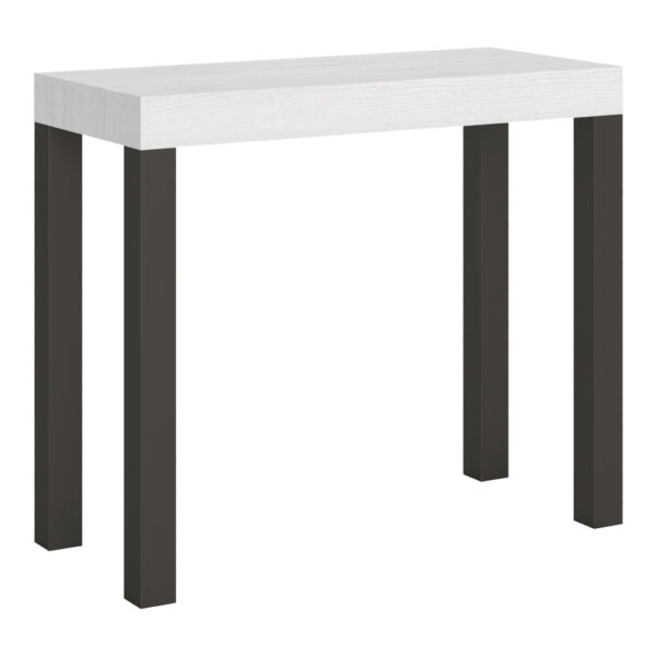 Consolle allungabile 90x40/196 cm Everyday Small bianco frassino