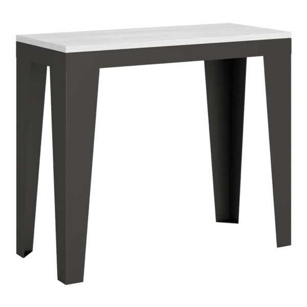 Consolle allungabile 90x40/196 cm Flame Small Evolution bianco frassino