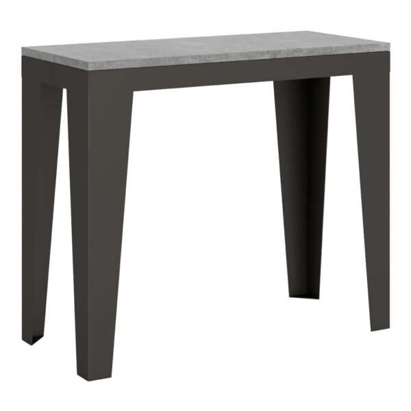 Consolle allungabile 90x40/196 cm Flame Small Evolution cemento