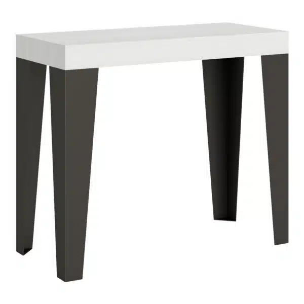 Consolle allungabile 90x40/300 cm Flame Premium bianco frassino
