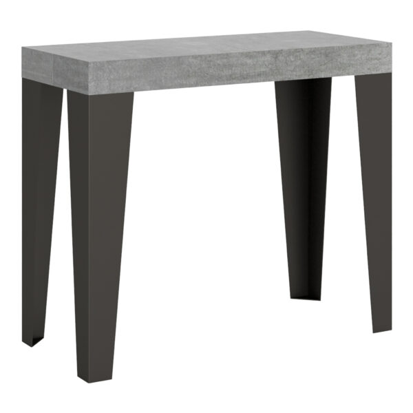 Consolle allungabile 90x40/196 cm Flame Small cemento