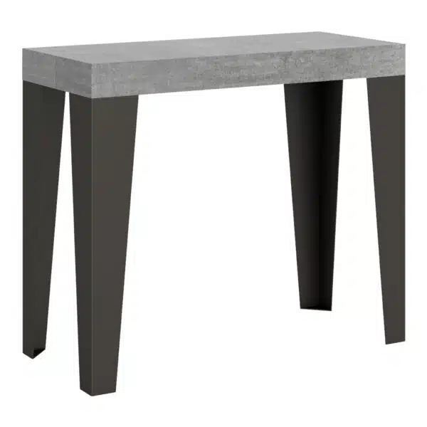 Consolle allungabile 90x40/300 cm Flame Premium cemento