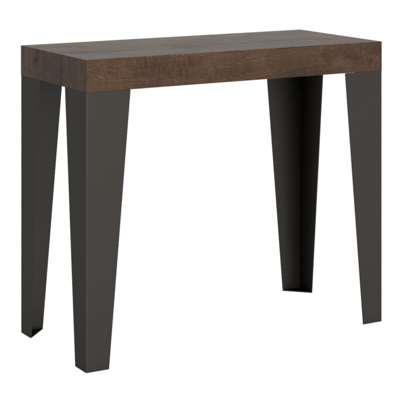 Consolle allungabile 90x40/196 cm Flame Small noce