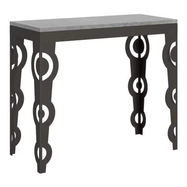 Consolle allungabile 90x40/300 cm Karamay Evolution cemento