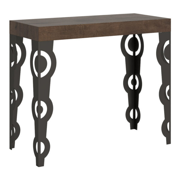 Consolle allungabile 90x40/196 cm Karamay Small noce