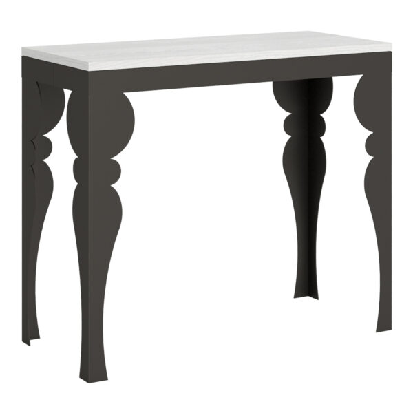 Consolle allungabile 90x40/196 cm Paxon Small Evolution bianco frassino