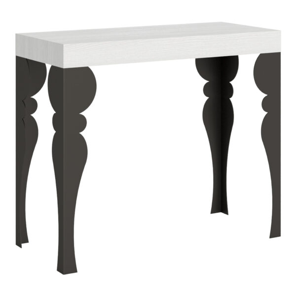 Consolle allungabile 90x40/196 cm Paxon Small bianco frassino