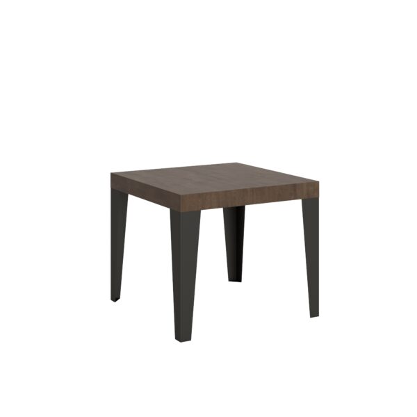 Tavolo allungabile 90/246x90 cm Flame noce gambe antracite