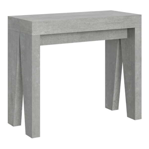 Consolle allungabile 90x40/196 cm Naxy Small cemento