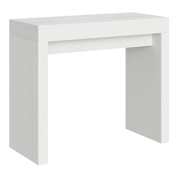 Consolle allungabile 90x40/196 cm Roxell Small bianco frassino