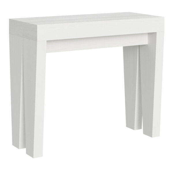 Consolle allungabile 90x40/196 cm Spimbo Small bianco frassino