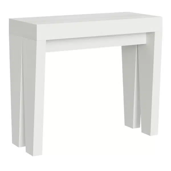 Consolle allungabile 90x40/196 cm Spimbo Small bianco frassino