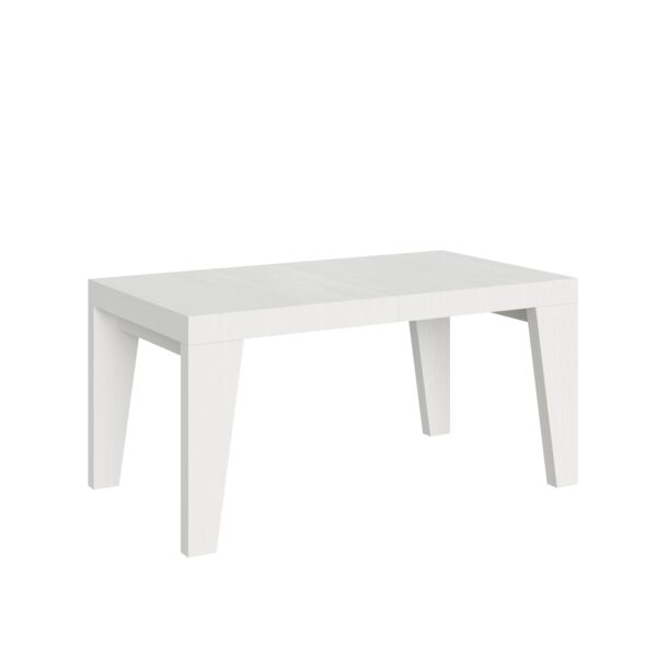Tavolo allungabile 160/264x90 cm Naxy bianco frassino