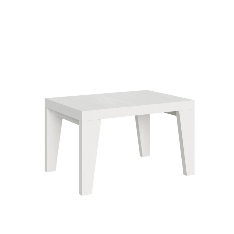 Tavolo allungabile 130/390x90 cm Naxy bianco frassino