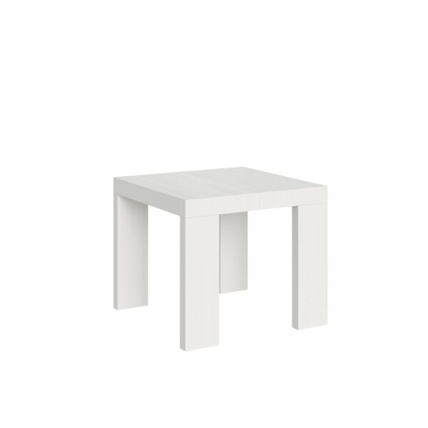 Tavolo allungabile 90/246x90 cm Roxell bianco frassino