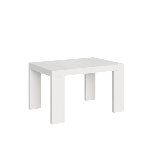 Tavolo allungabile 120/380x90 cm Roxell bianco frassino