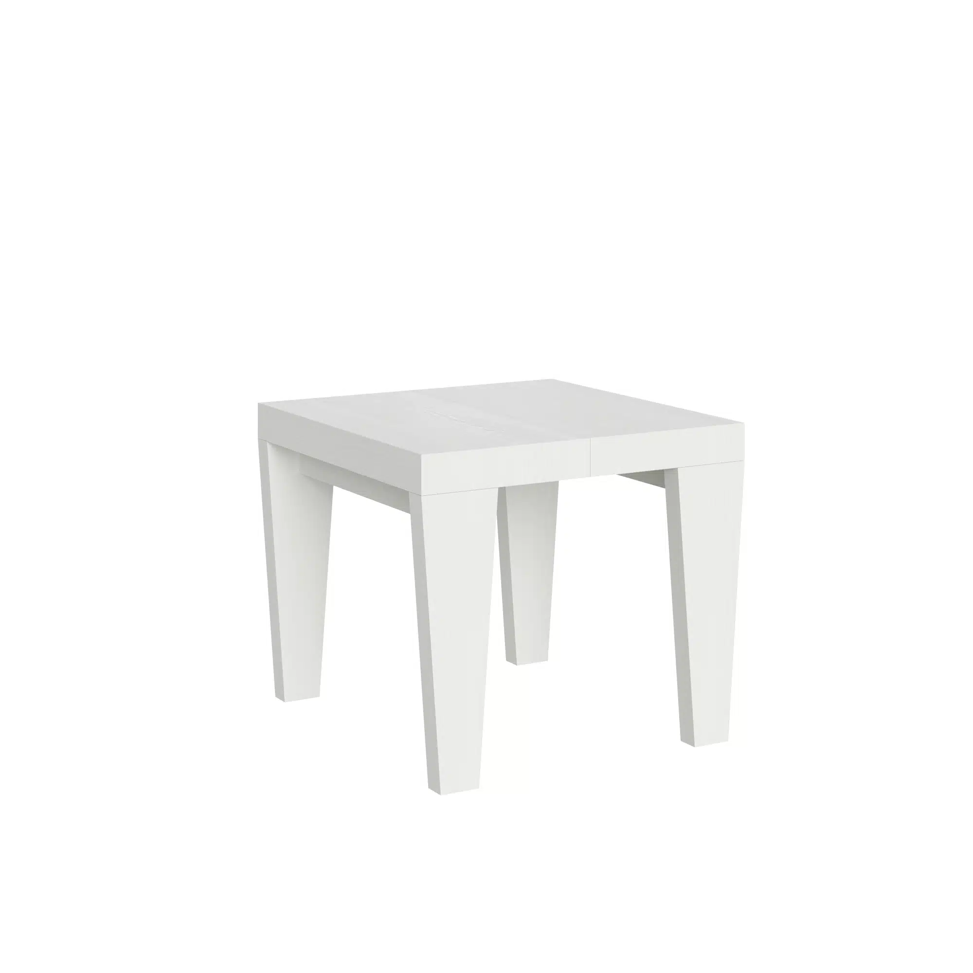 Tavolo allungabile 90/246x90 cm Spimbo bianco frassino