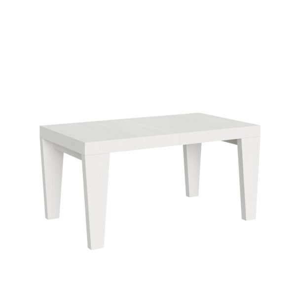 Tavolo allungabile 160/264x90 cm Spimbo bianco frassino