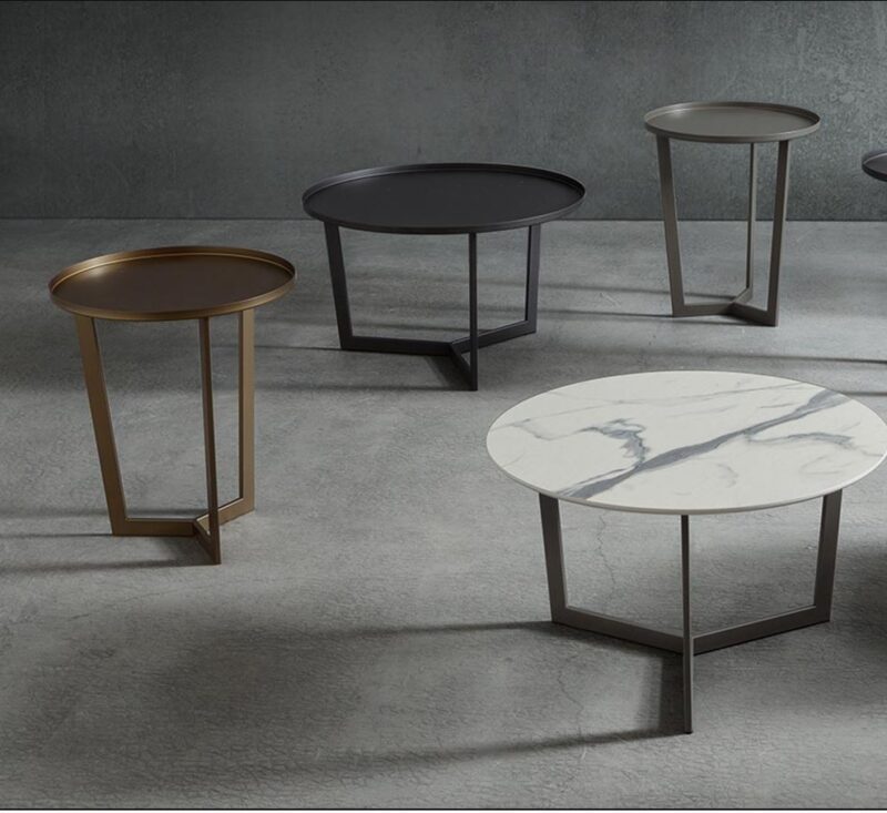 Tavolino Rotondo Grande in Metallo Ø 60 cm di Design Clio | La Primavera - immagine 4