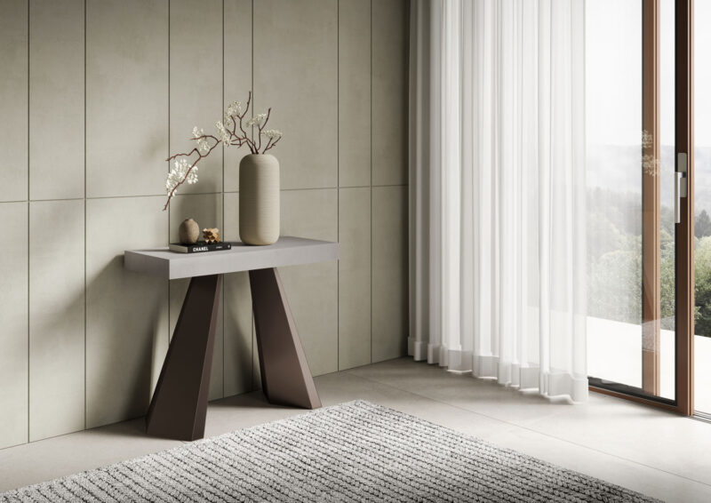 Consolle allungabile 90x40/300 cm Diamante Premium cashmere - immagine 2