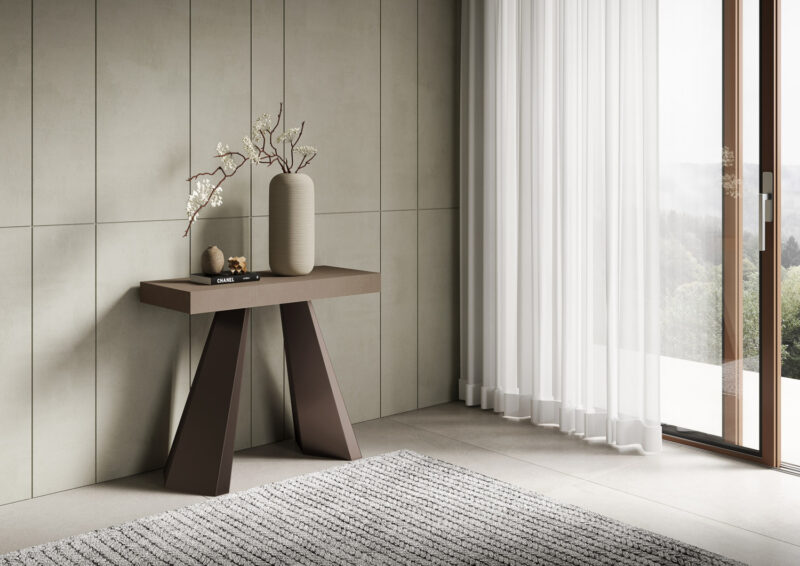 Consolle allungabile 90x40/196 cm Diamante Small Premium tortora - immagine 2