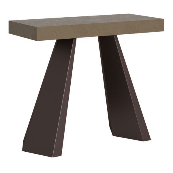 Consolle allungabile 90x40/196 cm Diamante Small tortora