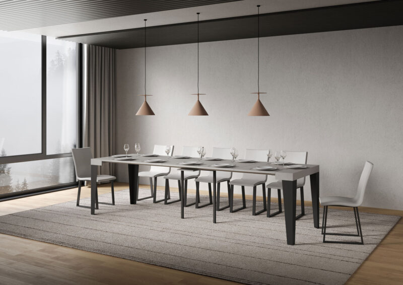 Consolle allungabile 90x40/300 cm Flame cashmere - immagine 4