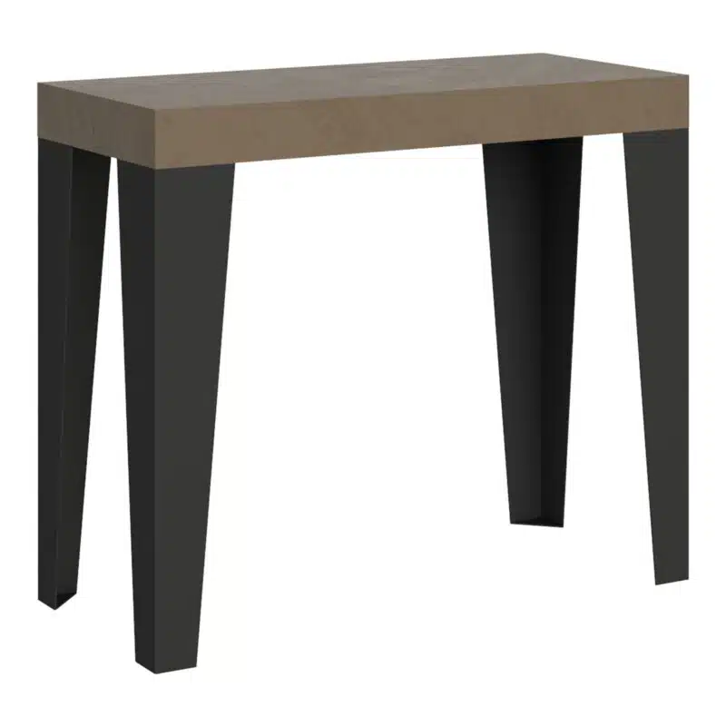 Consolle allungabile 90x40/196 cm Flame Small Premium tortora - foto 1