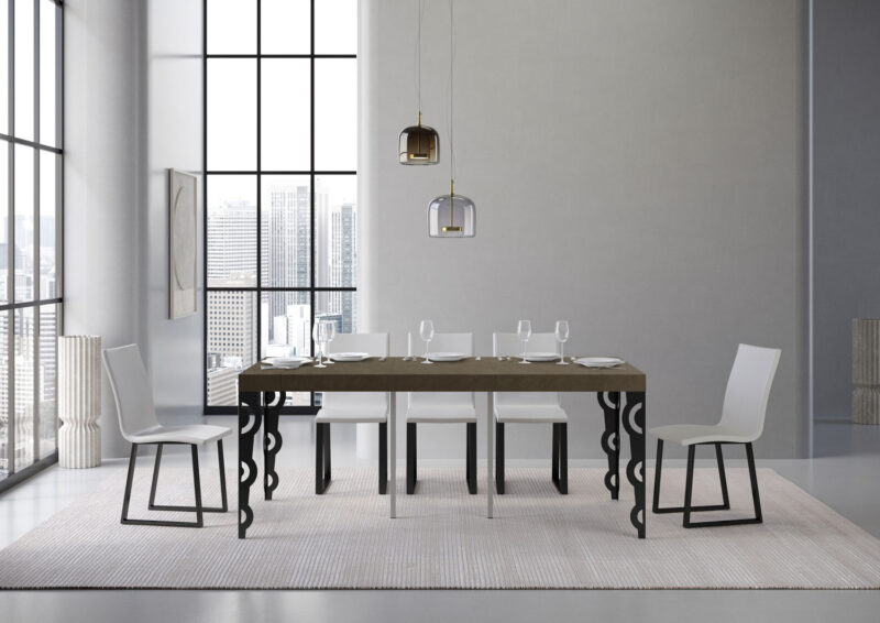 Consolle allungabile 90x40/300 cm Karamay Premium cashmere - immagine 4