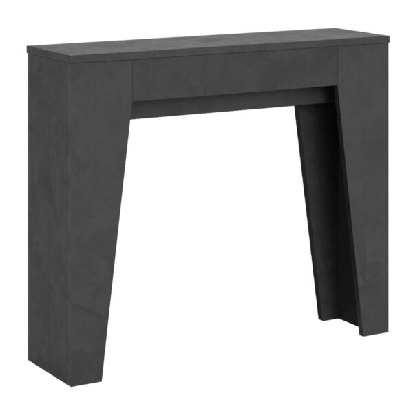 Consolle allungabile 90x25/181 cm Narrow antracite spatolato