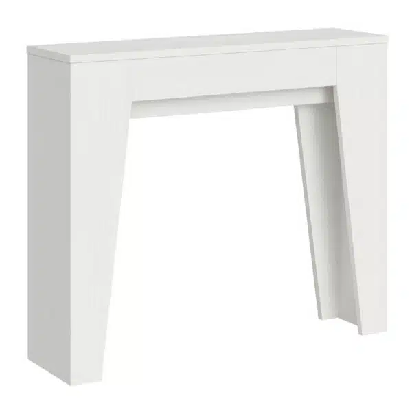 Consolle allungabile 90x25/181 cm Narrow bianco frassino