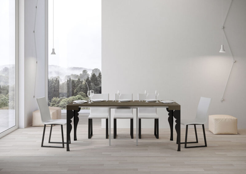Consolle allungabile 90x40/196 cm Paxon Small tortora - immagine 4